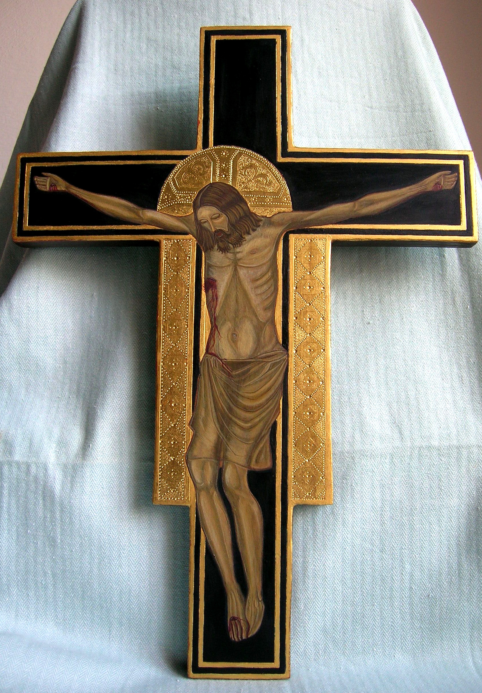 Crucifix I, cm. 43 x 30 Adjusted